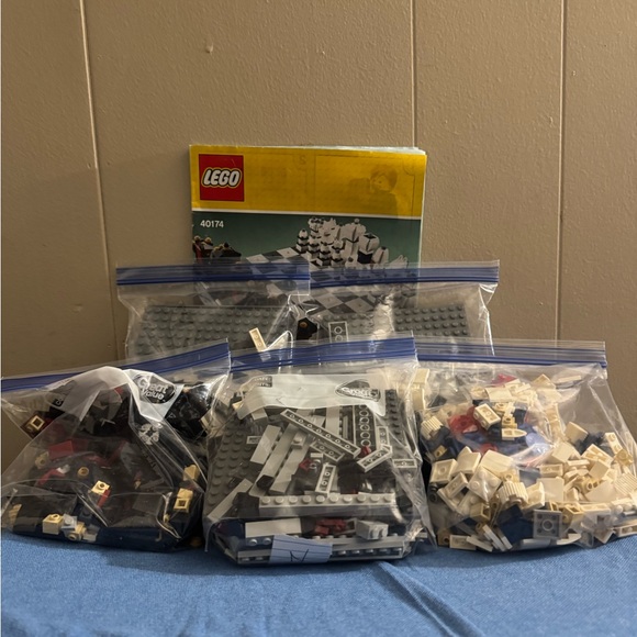 LEGO Black, White, and Red Chess Set - Picture 2 of 2